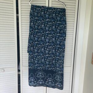 Large Blue Wrap Scarf
